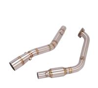 IPEVMLZ Motorcycle Exhaust System Front Mid Link Pipe Muffler Moto For Y&amaha YZF R15 V3 R125 MT125 Mt 125 2020 2021 2022(Mid Pipe)