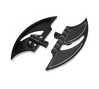 IPEVMLZ Motorcycle Floorboards Rear Foot Pegs Footrest Pedals For Harley For Touring For Electra For Glide For Dyna For Sportster XL883 XL1200(BLACK)