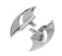 IPEVMLZ Motorcycle Floorboards Rear Foot Pegs Footrest Pedals For Harley For Touring For Electra For Glide For Dyna For Sportster XL883 XL1200(Chrome)