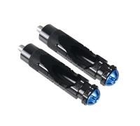 IPEVMLZ Motorcycle Footrest Efficient Anti Slip Rearset Footrests Foot Rest Motorbike Rear Footpegs Thread Rear Set Pedals M8 8mm Mounting(Black-Blue)
