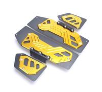 IPEVMLZ Motorcycle Footrest Foot Pads Pedal Plate Pedals Accessories For ADV-350 ADV 350 ADV350 adv 350 2022-(Gold)