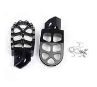 IPEVMLZ Motorcycle FootRest Footpegs Foot Pegs Pedal For Y&amaha TTR 90 110 125 250 TTR250 YZ80 YZ125 YZ250 YZ WR 200 250 500(BLACK)