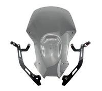 IPEVMLZ Motorcycle For CRF1100L For Africa Twin 2020 2021 2022 2023 Motorcycle Sport Touring Windshield Windscreen Fits Touring Screen(GRAY)