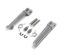 IPEVMLZ Motorcycle Front Footrests Foot Pegs For Y&amaha YZF R6 2003-2020 For R6S 2003-2009 For YZF R1 1998-2023 For R1S R1M 2015-2022(Silver)
