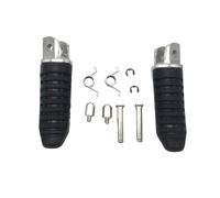 IPEVMLZ Motorcycle Front Footrests Foot Pegs Pedal For Suzuki For V-Strom 650 DL650 GSX1300R GSX1300 For Hayabusa GSX650F GSX1400 For B-King(Silver)