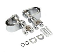 IPEVMLZ Motorcycle Pegs 25MM 32MM Crash Bar O-Ring Clamps Mount Footrests Highway Footpegs For Harley For Touring For Dyna For Softail(Clamp)