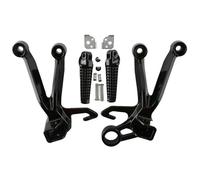IPEVMLZ Motorcycle Rear Footrest Foot Pegs Bracket Footrest Pedal Accessories For Suzuki GSXR1000 GSX R1000 2003 2004(BLACK)