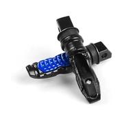 IPEVMLZ Motorcycle Rear Passenger Foot Pedal 8MM Universal 2pcs Aluminum Footrest Scooter Foot Peg Motorbike Pedal Modification(Blue)