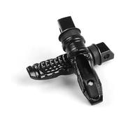 IPEVMLZ Motorcycle Rear Passenger Foot Pedal 8MM Universal 2pcs Aluminum Footrest Scooter Foot Peg Motorbike Pedal Modification(BLACK)