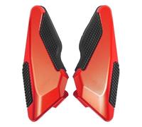 IPEVMLZ Motorcycle Rear Passenger Footrest Footpegs Rest Pegs Pedals Step For PCX125 PCX160 PCX 125 160 2018-2021(RED)