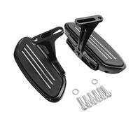 IPEVMLZ Passenger Rear Footboard Bracket For Harley For Touring For Street For Electra For Glide For Road For King Footpegs(BLACK)