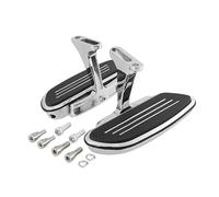 IPEVMLZ Passenger Rear Footboard Bracket For Harley For Touring For Street For Electra For Glide For Road For King Footpegs(Chrome)