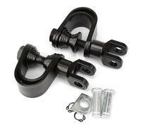 IPEVMLZ Pegs 25MM 32MM Crash Bar O-Ring Clamps Mount Footrests Highway Footpegs For Harley For Touring For Dyna For Softail(BLACK,Clamp)