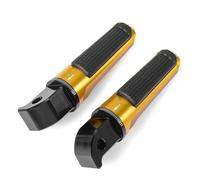 IPEVMLZ Rear Foot Pegs Passenger Pedal Footrests For Y&amaha MT-09 MT-10 MT09 MT10 XSR700 XSR900 T-MAX 530 500 XJR1300 FZ1 FZ6 FZ6R XJ6(Gold)