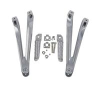 IPEVMLZ Rear Footrest Foot Pegs Bracket Set Motorcycle Accessories For Y&amaha YZF R1 YZFR1 2004 2005 2006 2007 2008(Silver)