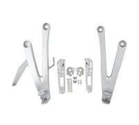 IPEVMLZ Rear Passenger Footrest Foot pegs Brackets For CBR 600RR 600 RR 2007-2024 Motorcycle Accessories(Silver)