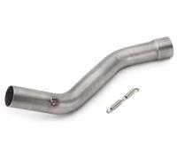 IPEVMLZ Slip On For KAWASAKI For Ninja ZX-10R ZX10R ZX 10R 2009 2010 2011 2012 2013 2014-2019 2020 Motorcycle Exhaust Mid Link Pipe Moto Escape(Silver)