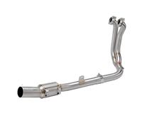 IPEVMLZ Slip On For Kove 800X For Adventure For RALLY Pro 2023 2024 Motorcycle Exhaust Escape Moto Front Link Pipe Muffler(Stainless Steel A)