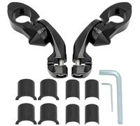 IPEVMLZ Universal 1-1/4" 32mm Motorcycle Foot Rest Highway Engine Guard Foot Pegs Mount Accessories(Bracket)