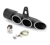 IPEVMLZ Universal 51mm Motorcycle Exhaust Muffler Pipe Kit For Cbr500r Etc Most Brands Modification Accessories(A1-LEFT SIDE)