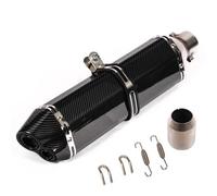 IPEVMLZ Universal 51mm Motorcycle Turnout Exhaust Silence For Kpr150 For Horizon Modified Small Hexagonal Exhaust Pipe Modification Parts(J470mm double hole)