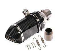 IPEVMLZ Universal 51mm Motorcycle Turnout Exhaust Silence For Kpr150 For Horizon Modified Small Hexagonal Exhaust Pipe Modification Parts(A310mm Single hole)