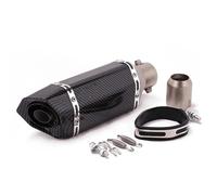 IPEVMLZ Universal 51mm Motorcycle Turnout Silence For Ninja 250 Z400 ETC Modified Small Hexagonal Exhaust Pipe Modification Parts(310MM rounded tail)