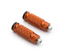 IPEVMLZ Universal 8mm For Ducati For Monster 696 796 1100 S2R S4R S4RS Motorcycle Footpeg Pedal Foot Pegs Foot Peg Rear Set FootPeg(Orange)