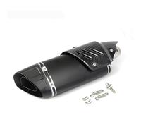 IPEVMLZ Universal Escape Moto Motorcross Exhaust Motorcycle Pipe Muffler Bicycle For CBR650F CBR300 Z250 Z400 Z900 Z800 R3 R6(BLACK)