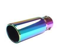 IPEVMLZ Universal Exhaust Tip 1.5"-2.5" Inlet 3" Outlet With Clamps & Adapters 8.5" Long Bolt-On Fit For 1.75"/2.0"/2.25"/2.5" Tailpipe(Multicolor)