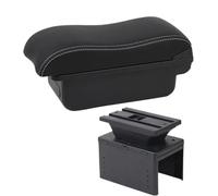 IPEVMLZ Universal Model Armrest Universal Car Armrest Box Car Accessories Storage Box Retrofit Parts(A3 white line No USB)