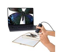 IPEVO P2V ULTRA 4K/13MP Object Camera with Camera Clip, 1cm Super Macro Focus, Handheld, Webcam & Doc Camera, Built-in Mic with AI Noise Reduction, for Close-up Demo, Teaching & Online Meeting