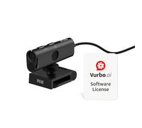 IPEVO VurboCam 4K Vurbo.ai-Powered Webcam, Ultra HD 13MP USB Camera for PC/Mac, AI Meeting Notes, Real-Time Translation, Noise Reduction Mic, Plug-and-Play for Zoom, Teams