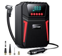 Ipflin Tyre Inflator Air Compressor - Digital Car Tyre Pump 12V DC,Portable Car Accessories for Men,Electric Air Pump 150 PSI For Car Tyres,BikesFootball,Preset Tyre Pressure & Auto Shutoff