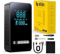 Ipflin Tyre Inflator Cordless Compressor - Portable Air Electric Bike Pump 150 PSI with Digital Display,Rechargeable Tyre Accessories for Car,Bike and Motorbike with Pressure Gauge and LED Light.