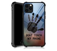 iPhone 11 Case, Dont Touch My Phone 001 iPhone 11 Cases for Men Women Fans,Design Pattern Back Bumper Shockproof Anti Scratch Reinforced Corners Soft TPU Case