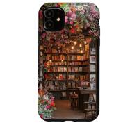 iPhone 11 Charming Bookshop Architecture Book lover Floral Case