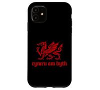 iPhone 11 Cymru am byth Wales Red Welsh Dragon Cymraeg Flag Case