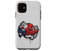 iPhone 11 Marvel Spider-Man Spider Symbol Street Art Thwipp Case