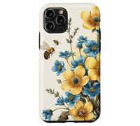iPhone 11 Pro Forget Me Not Flower Blooming With Bees Around Graphic Case