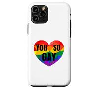 iPhone 11 Pro Funny Gay Pride Equal Rights So Gay Rainbow Tee Case