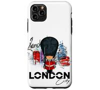iPhone 11 Pro Max Cool London Vibes, I Love London UK, London Illustration Case