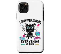 iPhone 11 Pro Max Last Day of School - Funny Survived School Cat Humor Case