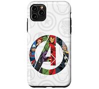 iPhone 11 Pro Max Marvel Avengers A Logo with Super Heroes Case