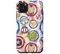 iPhone 11 Pro Max Marvel Avengers Super Hero Icons Color Bleed Case