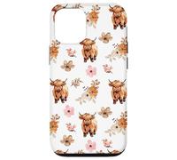 iPhone 12/12 Pro Western Boho Highland Cow Floral Cute Cows Country Girl Case