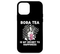 iPhone 12 mini Cute Border Collie Boba Tea Is My Secret To Happiness Case