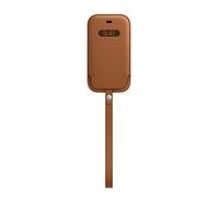 iPhone 12 mini Leather Sleeve with MagSafe - Saddle Brown