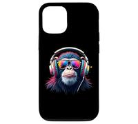 iPhone 13 Colourful Monkey With Headphones & Glasses Musical Monkey Case