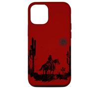 iPhone 13 Cowboy Horseback Riding Country Desert Sunrise Rugged Retro Case